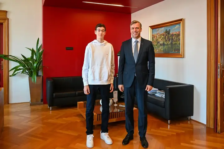 Sprejem zimskega državnega prvaka v tenisu