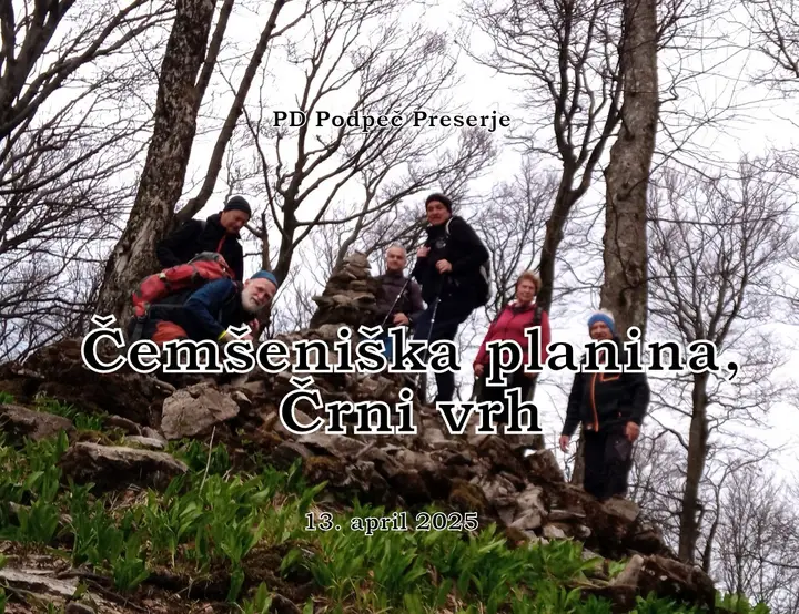 Izlet PD na Čemšeniško planino 13.4.2025