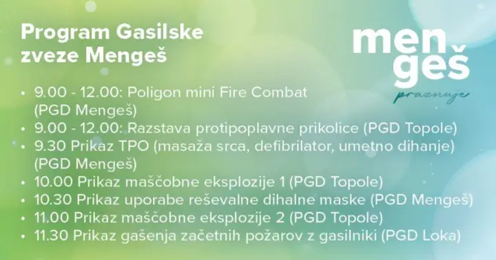 Mengeška tržnica 2025 - program
