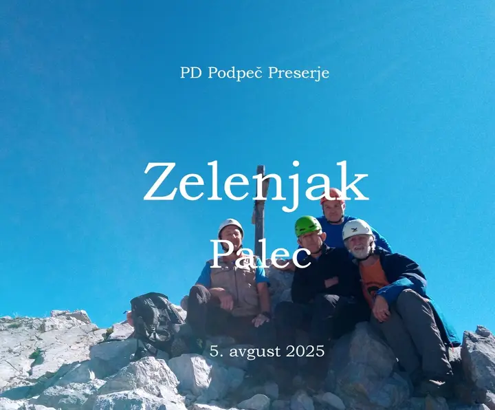 PD na Zelenjaku in Palcu 5.8.2025