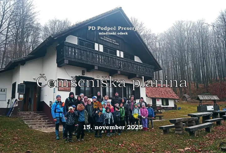 Mladi planinci PD na Čemšeniški planini 15.11.2025