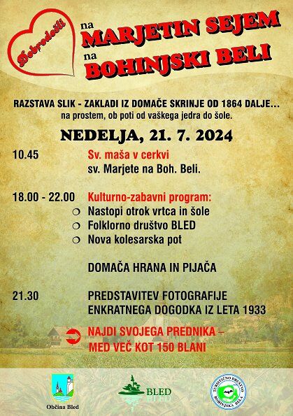 Tradicionalni Marjetin sejem na Bohinjski Beli
