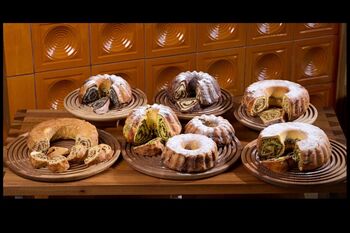 Prikaz peke potice na Blejskem otoku