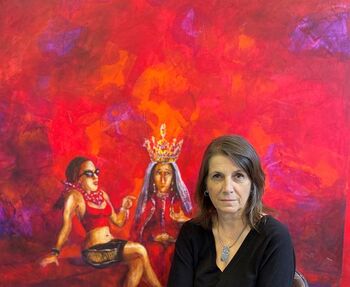 Otvoritev slikarske razstave: Ejti Štih in pogovor z avtorico