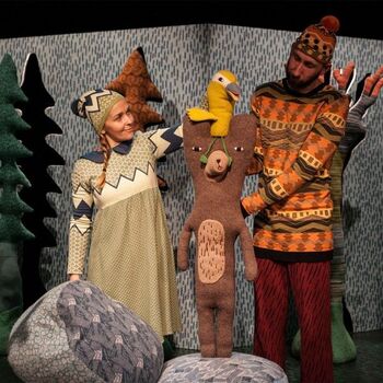 Lutkovna spletenka: Medved in mali