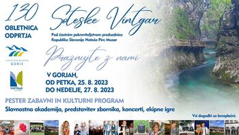 130. obletnica odprtja soteske Vintgar