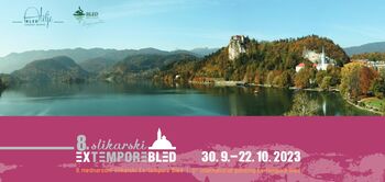 Razstava del udeležencev 8. Mednarodnega slikarskega Ex tempora Bled