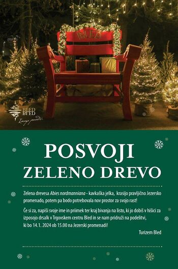Posvoji zeleno drevo – podelitev