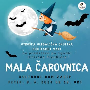 Predstava za otroke: Mala čarovnica