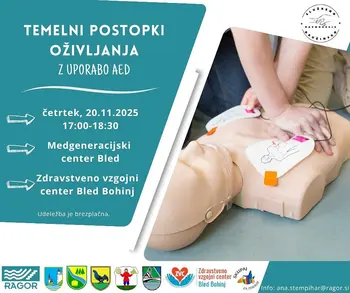 ODPOVEDANO: Temeljni postopki oživljanja z uporabo AED