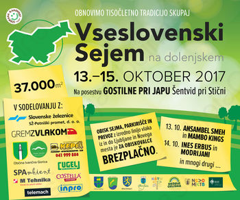 Se vidimo na Vseslovenskem sejmu na Dolenjskem