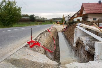 V Zgornji Dragi poteka izgradnja pločnika
