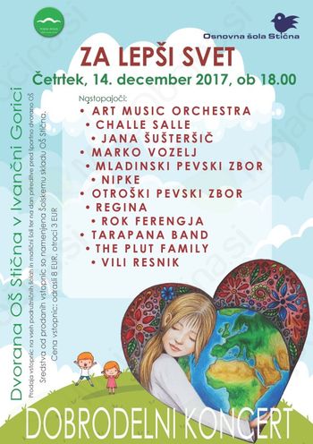 Vabljeni na dobrodelni koncert ZA LEPŠI SVET