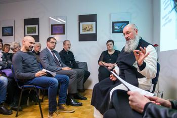 Predstavitev knjige in otvoritev razstave patra Branka Petauerja