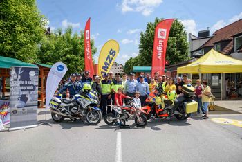 Motoristi zavzeli Sokolsko ulico v Ivančni Gorici