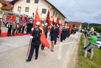 Slovesna položitev temeljnega kamna za nov gasilski dom v Temenici