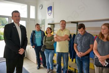 Podžupan Tomaž Smole pospremil prvošolčke na Muljavi