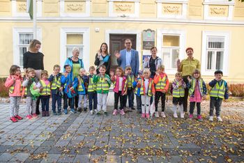 Župana obiskali »medvedki« iz Vrtca Stična