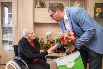 90 let Frančiške Zaletelj iz Kuželjevca