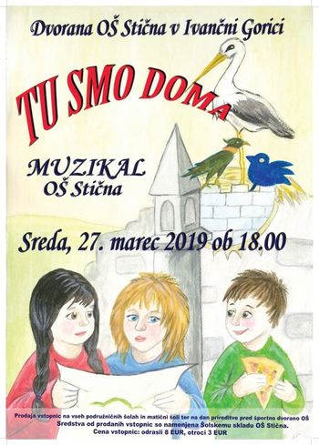 Vabljeni na muzikal v izvedbi učencev in učiteljev OŠ Stična