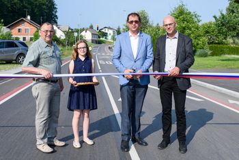 Slovesno odprtje obnovljene Ljubljanske ceste v Ivančni Gorici