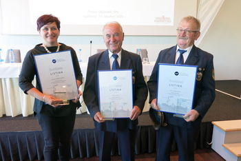 Prejemniki svečane listine AVP Ciril Zajec, Ciril Grabljevec in Vrtec Ivančna Gorica