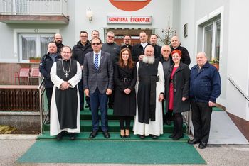Praznično srečanje župana Dušana Strnada z duhovniki iz naše občine