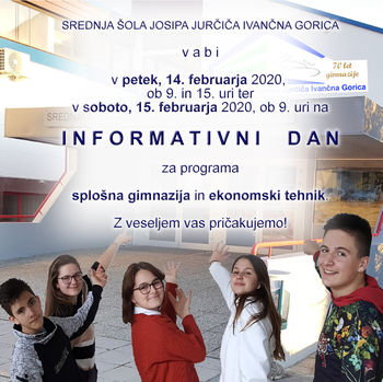 Informativni dan na Srednji šoli Josipa Jurčiča Ivančna Gorica