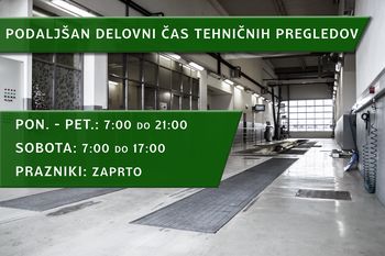 Podaljšan delovni čas tehničnih pregledov poslovalnice Pan Jan v Ivančni Gorici