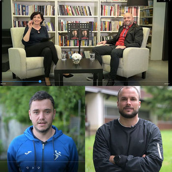 Povabilo na spletni ogled biografije Lojzeta Grčmana o rokometašu Urošu Zormanau