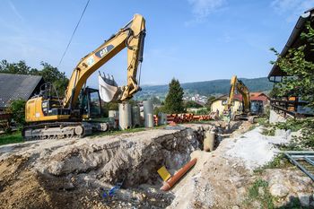 Izgradnja kanalizacije v Stični poteka hitro in strokovno
