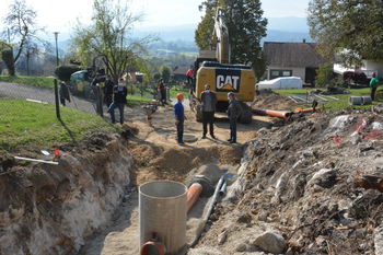 Gradnje kanalizacije Stična 5. faza napreduje