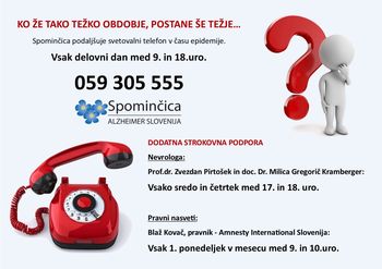 Vodnik v času covid-19 za osebe z demenco in njihove svojce