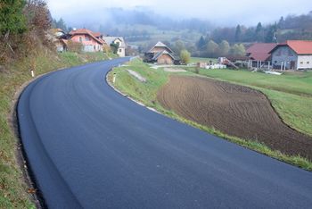 Prenovljen odsek državne ceste v Krajevni skupnosti Sobrače