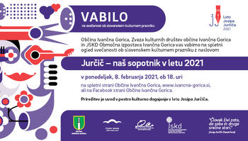 Spletna svečanost ob slovenskem kulturnem prazniku s podelitvijo Jurčičevih priznanj in plaket