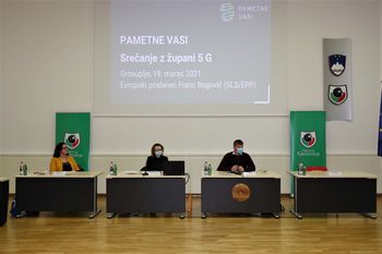 Srečanje z EU poslancem Francem Bogovičem in državno sekretarko SVRK mag. Moniko Kirbiš Rojs