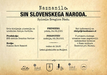 Pred vrati premiera predstave o življenju Josipa Jurčiča