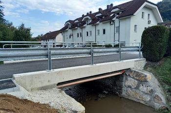 Zaključena obnova mostu čez Višnjico v Višnji Gori