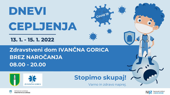 Dnevi cepljenja od 13. 1. - 15. 1. 2022