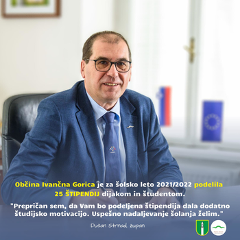 25 novih občinskih štipendij za dijake in študente iz občine Ivančna Gorica