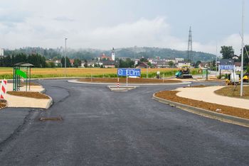 Krožišče "Marof" že dobiva svojo končno podobo