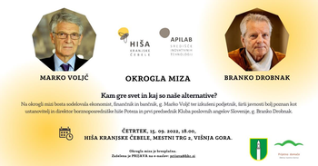 Vabljeni na okroglo mizo z Markom Voljčem in Brankom Drobnakom