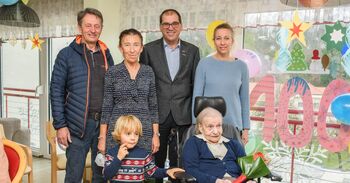 Župan voščil Mariji Podržaj iz Malih Vrhov za 100 let