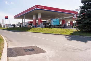 Sanacija dotrajanega jaška pri bencinskem servisu