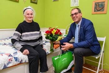 Župan voščil Mariji Fink za 100 let