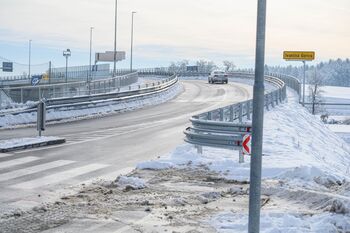VIDEO: Sprostitev prometa na nadvozu Malo Hudo
