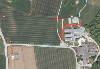 Obvestilo o zapori ceste med Osnovno šolo Stična in zaselkom Kojina Obvestilo o zapori ceste med Osnovno šolo Stična in zaselkom Kojina