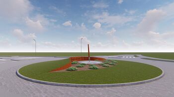 Začela se je ureditev sredinskega otoka krožišča »Marof«