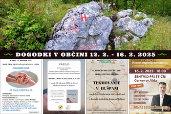 Napovednik dogodkov 12. 2. – 16. 2. 2025