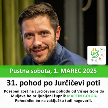 Na 31. Jurčičev pohod z Martinom Golobom
